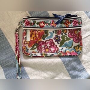 Vera Bradley Multicolor Floral Wristlet